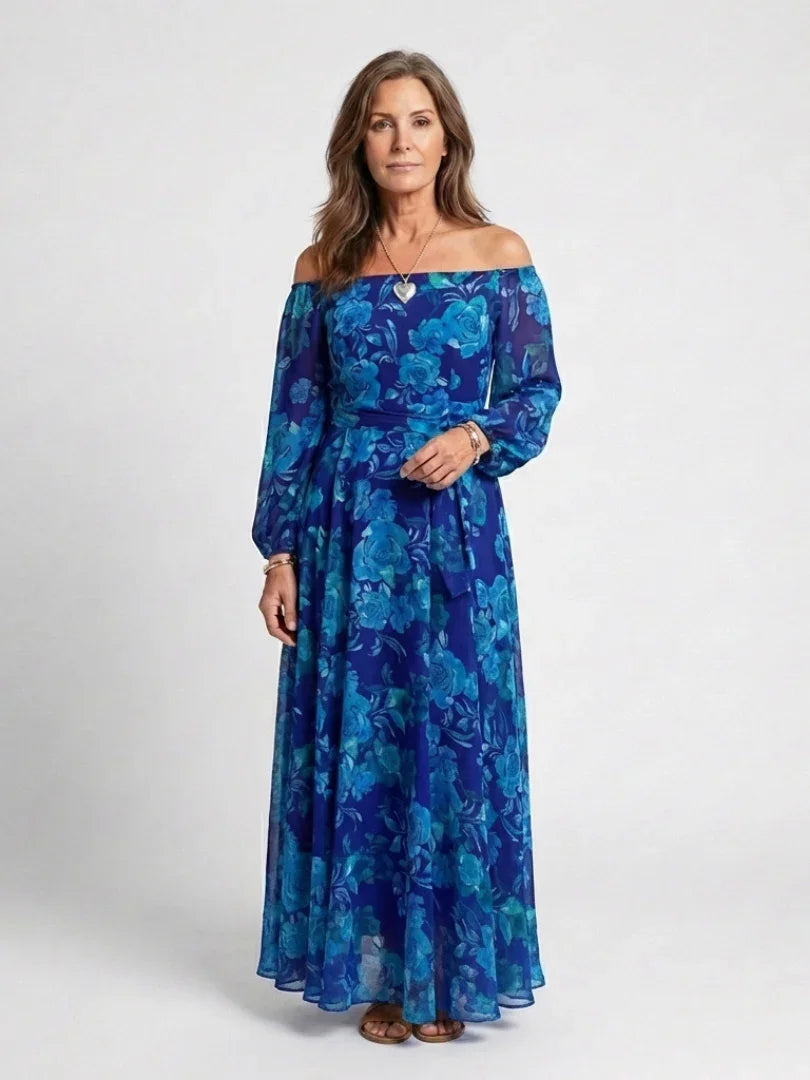 Aspen | Off Shoulder Floral Maxi Dress