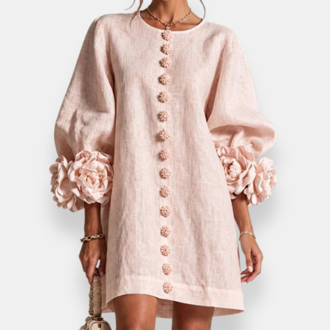 Marcelle | Floral Cuff Mini Dress