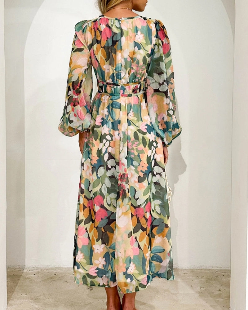 Celine | Feminine Floral Print Dress