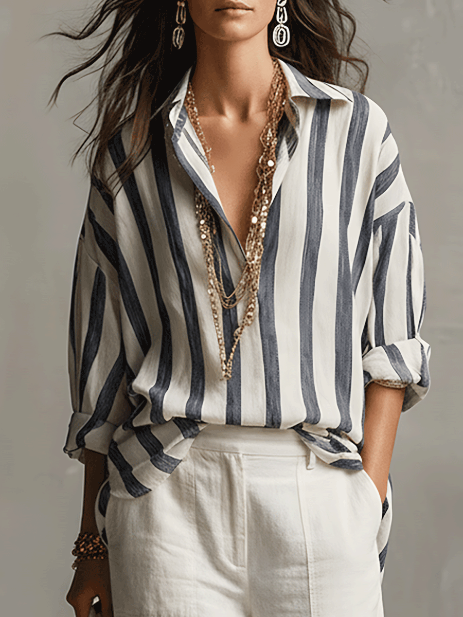 Marina | Relaxed Striped Blouse