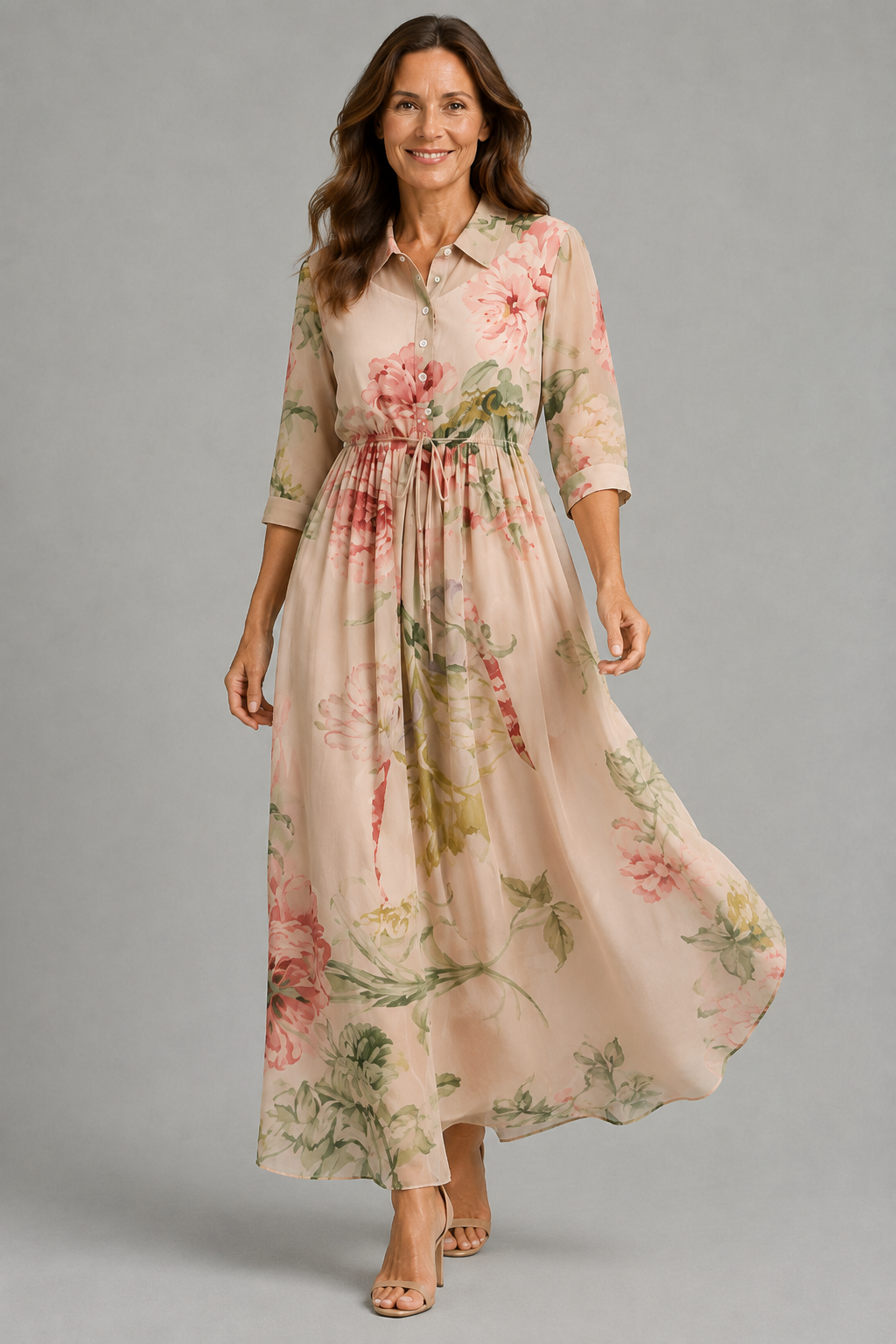 Sandra – Elegant Floral Dress