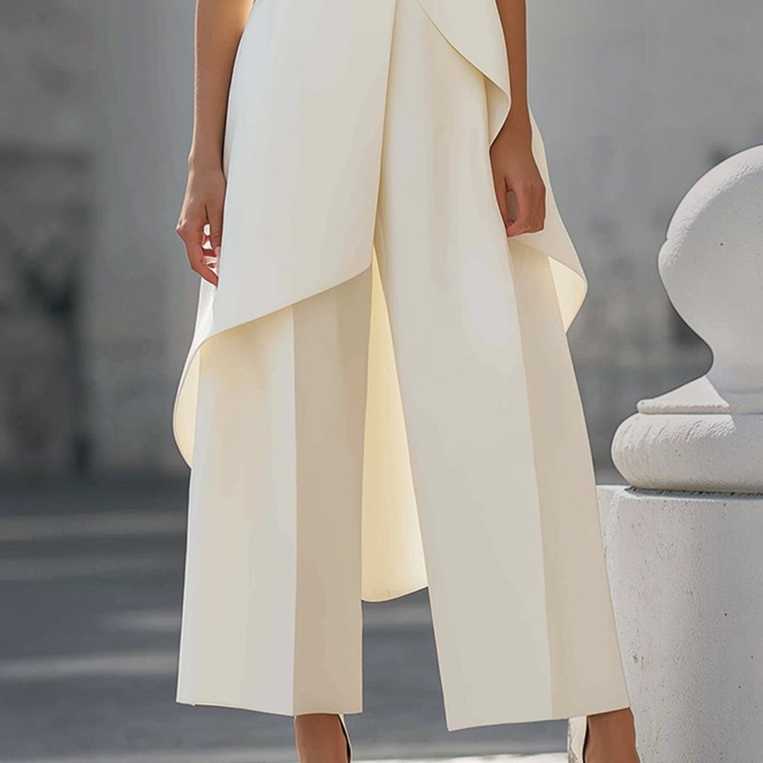 Valentina | Draped Wide-Leg Jumpsuit