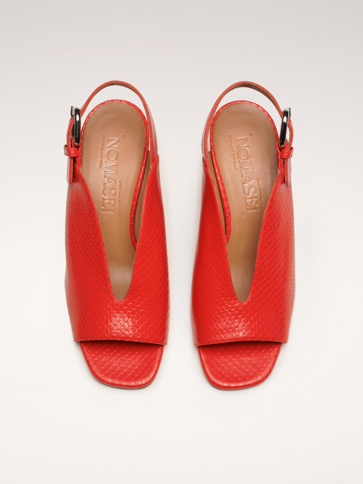 Solange | Embossed Heeled Sandals