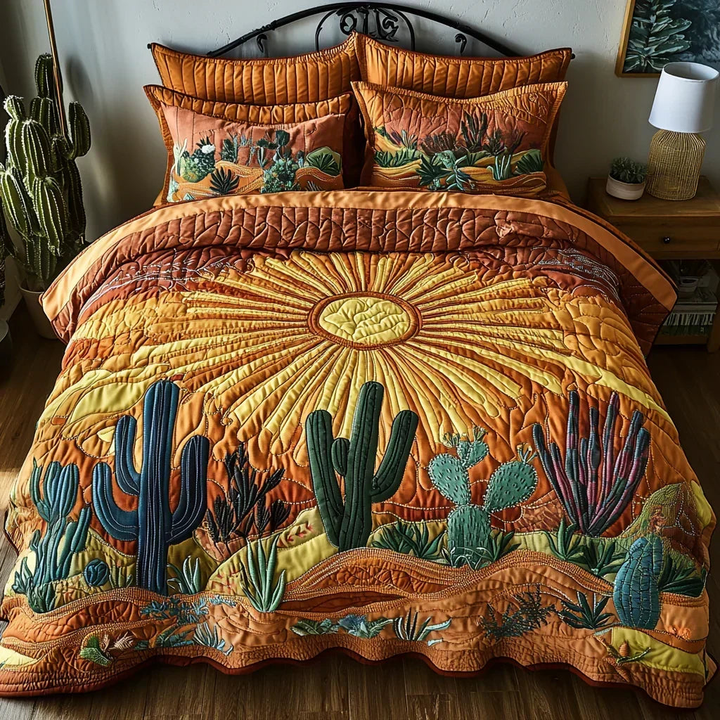 Desert Sunrise | 3-Piece Quilted Bedding Set