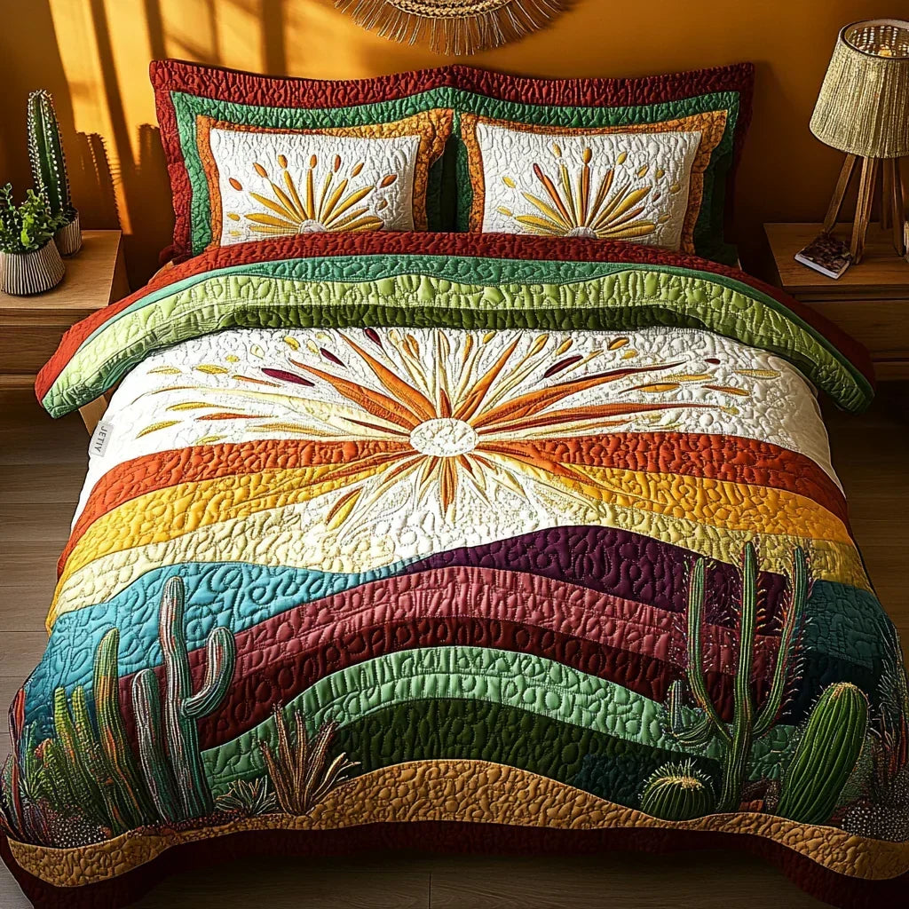 Desert Sunset | 3-Piece Quilted Bedding Set