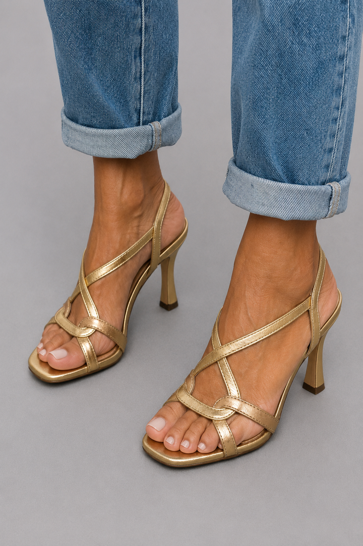 Elisabetta | Golden Summer Charm Sandals
