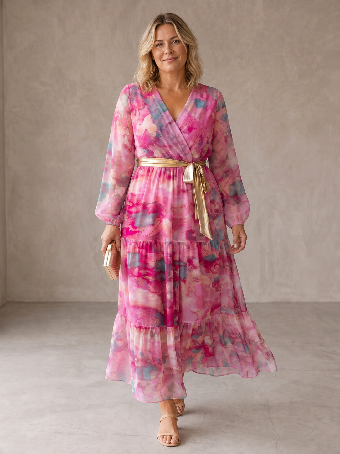 Hazel | Wrap Dress with Floral Print