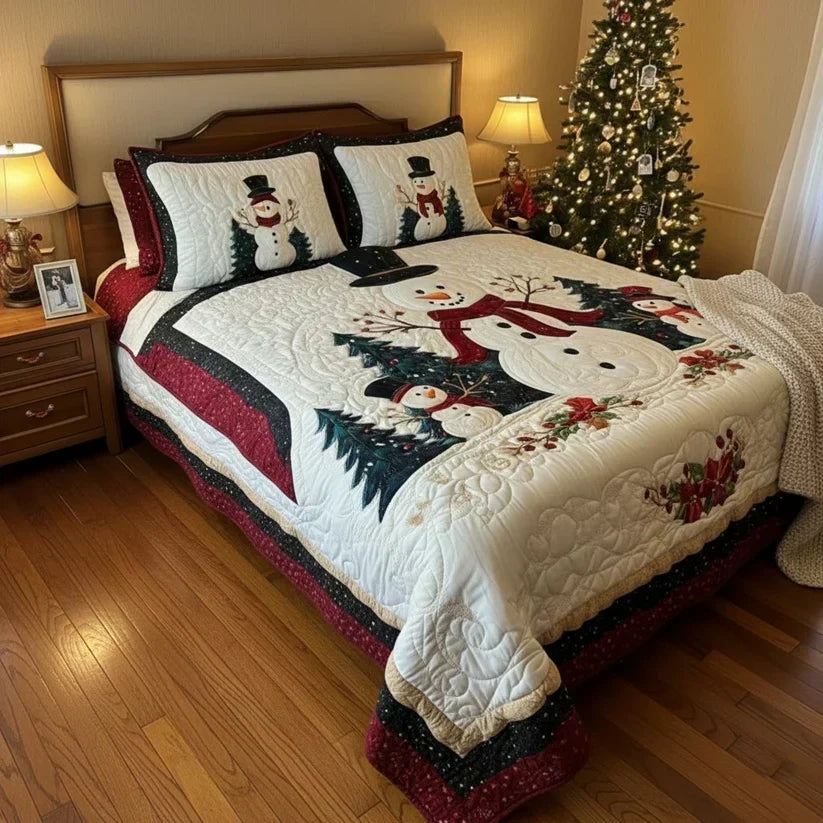 Winter Friends | 3-Piece Quilted Bedding Set