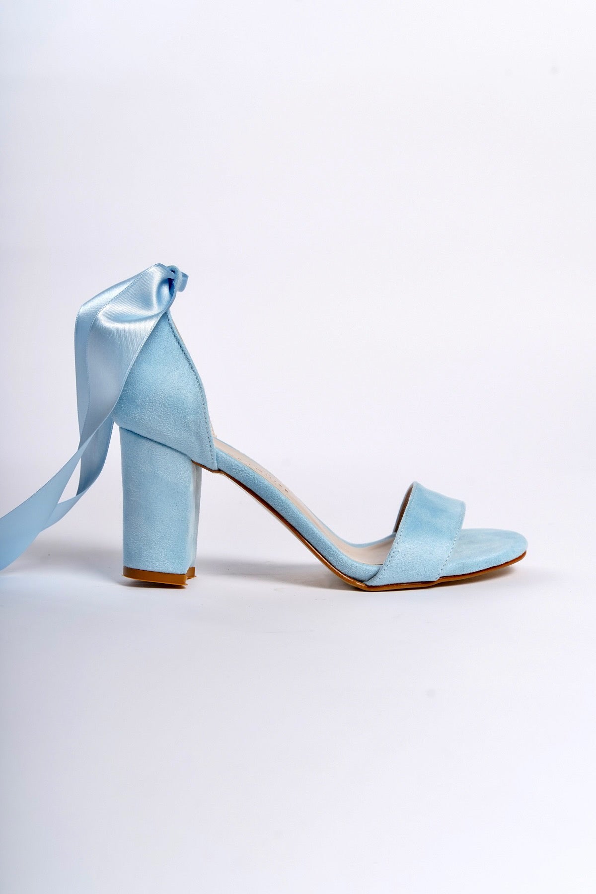 Anouk | Baby Blue Ribbon High Heel Sandals