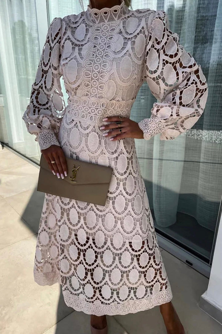 Eloise™ | Elegant Lace Midi Dress