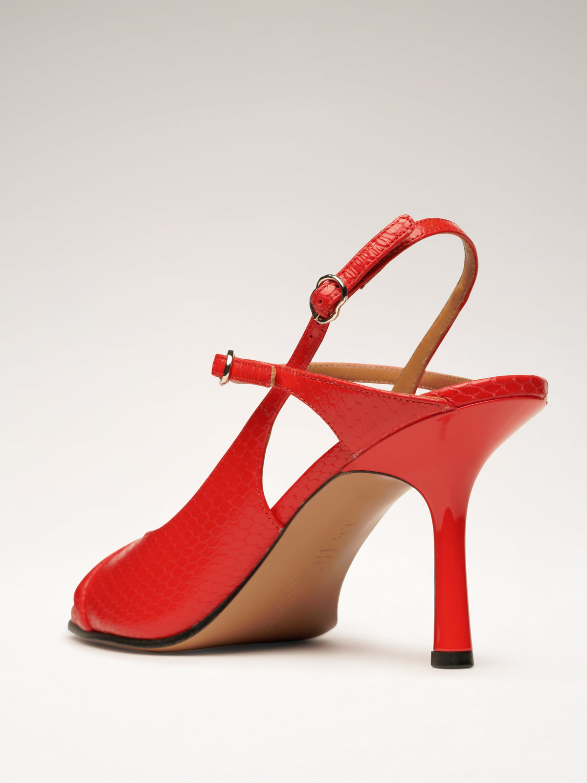 Colette | Embossed Thin-Heel Sandals