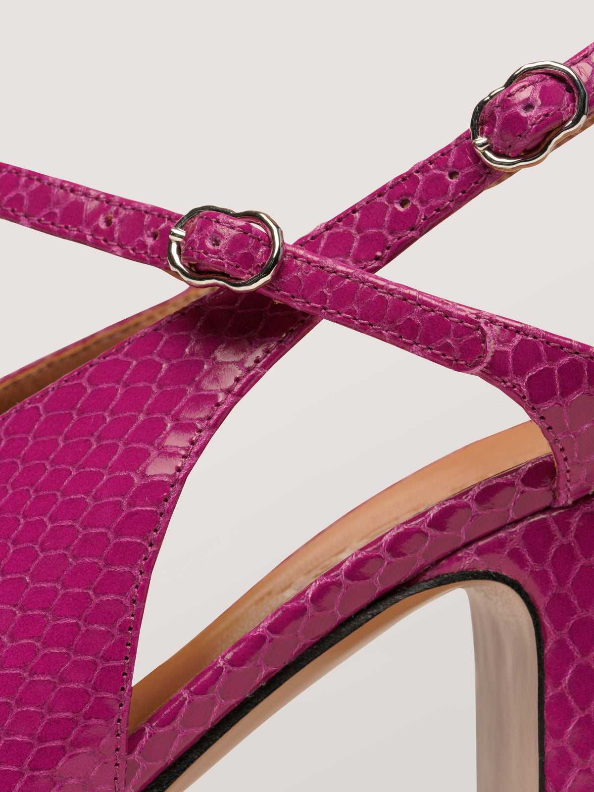 Serena | Embossed Heeled Sandals