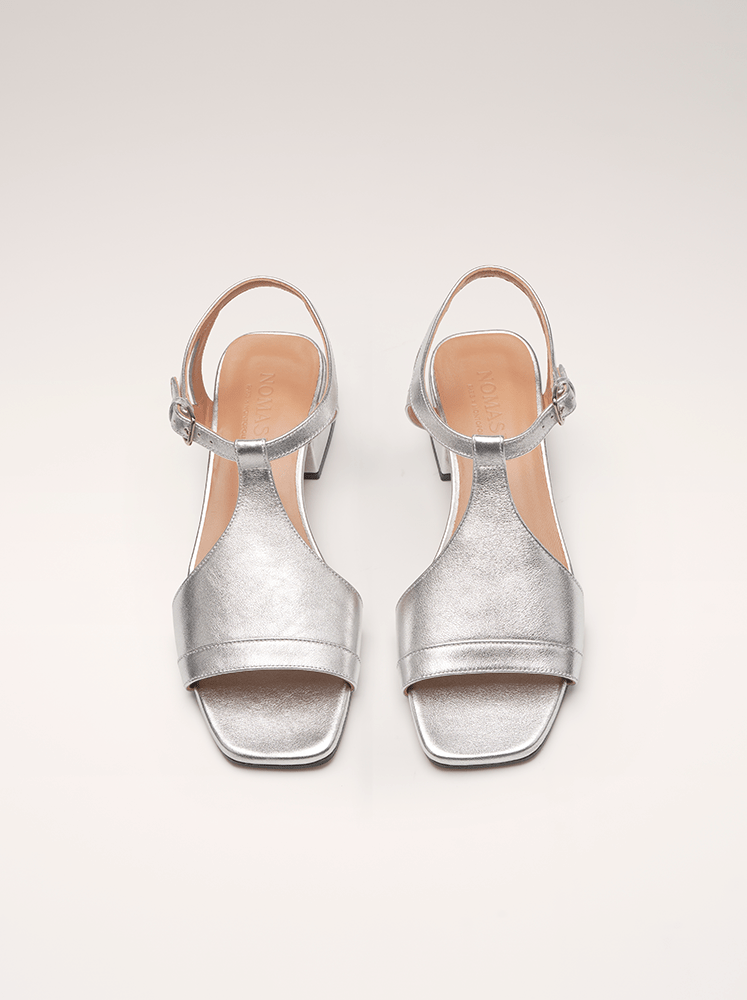 Alessandra | Metallic Heeled Sandals