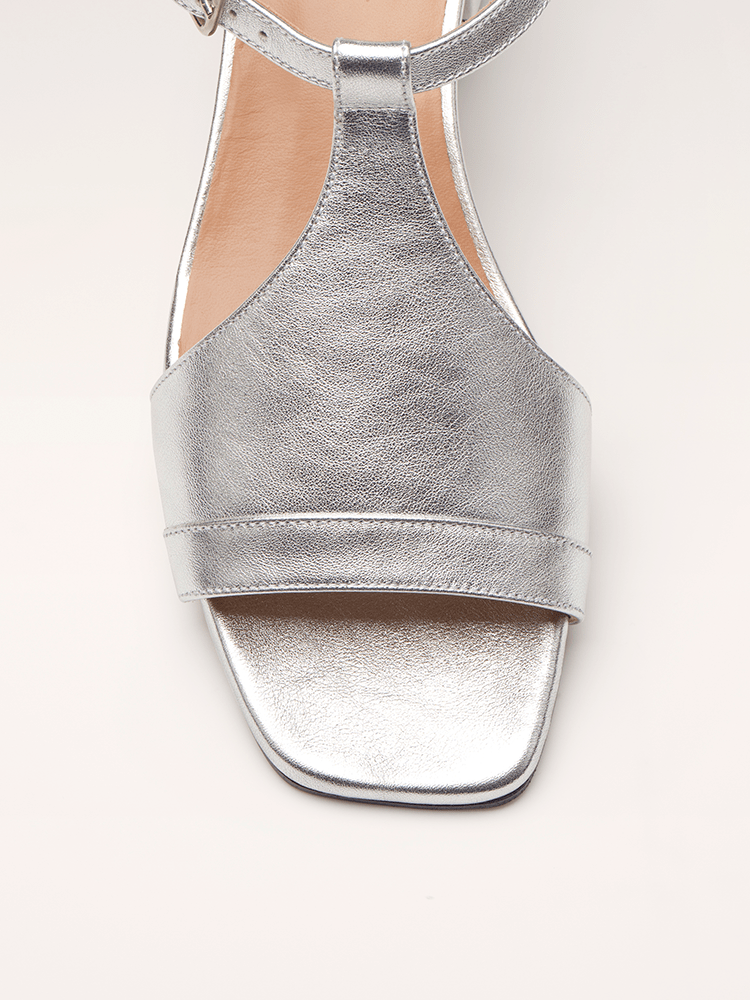 Alessandra | Metallic Heeled Sandals