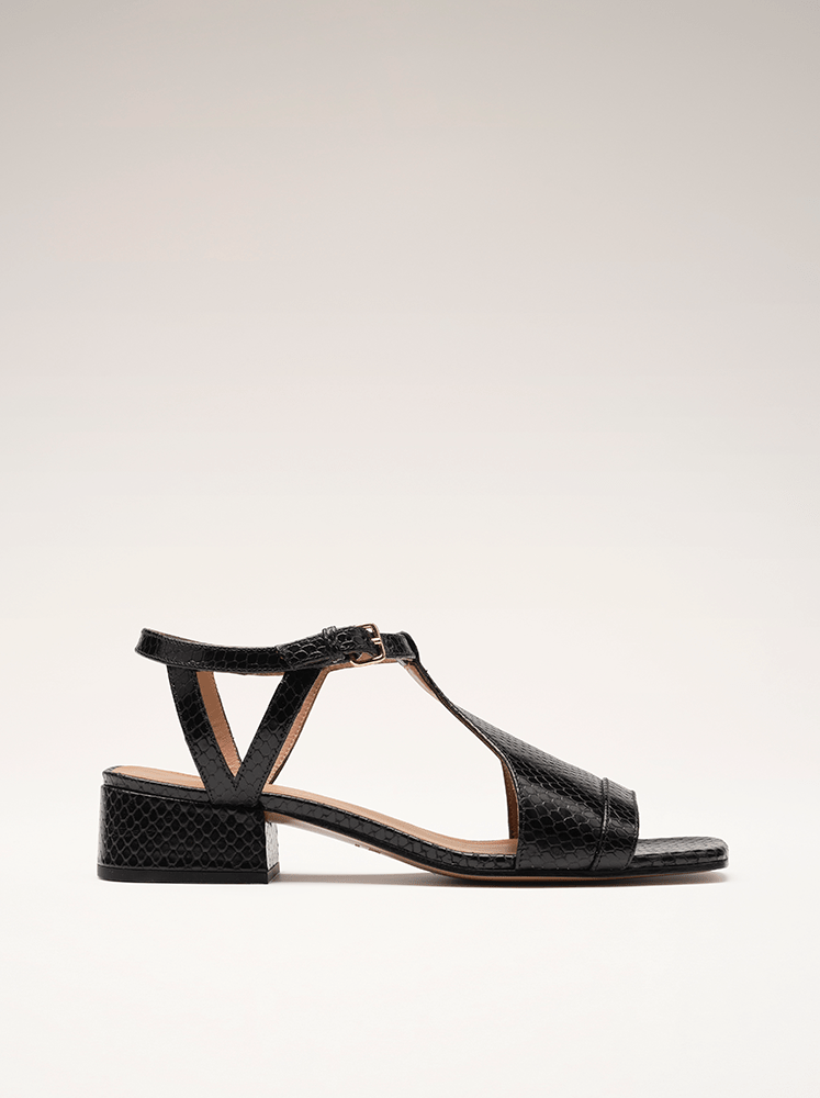 Renata | Embossed Heeled Sandals