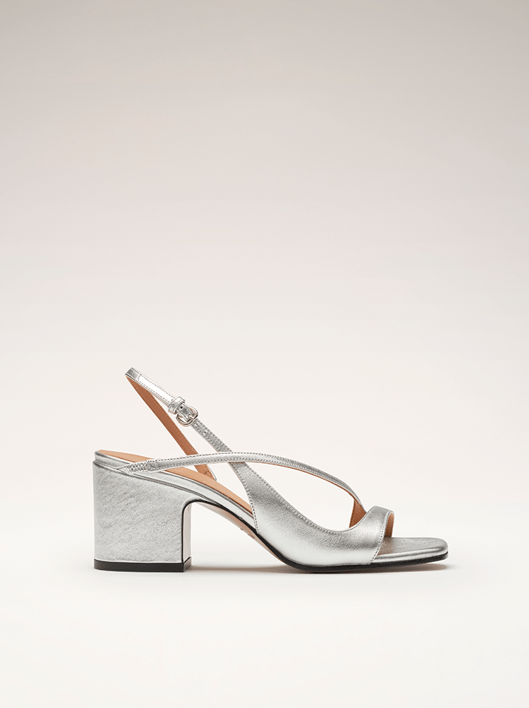 Romy | Metallic Heeled Sandals