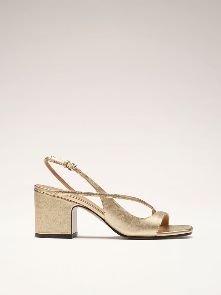 Layla | Metallic Heeled Sandals