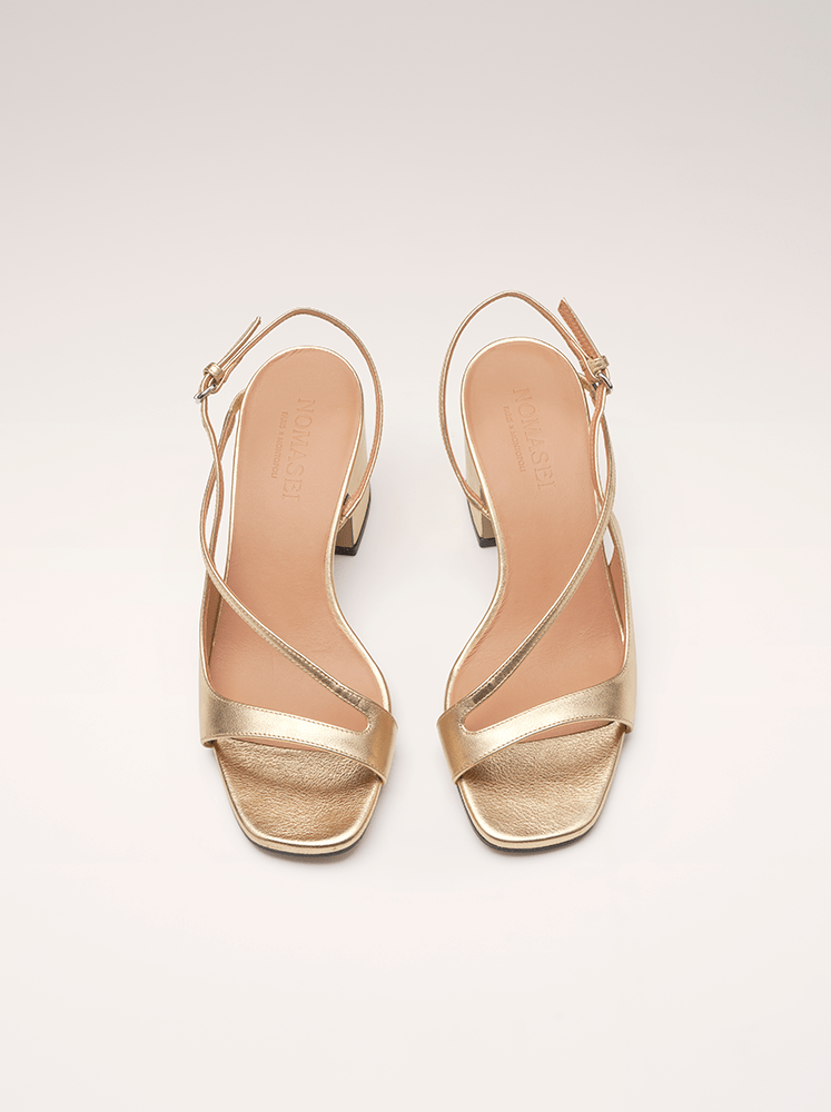 Layla | Metallic Heeled Sandals