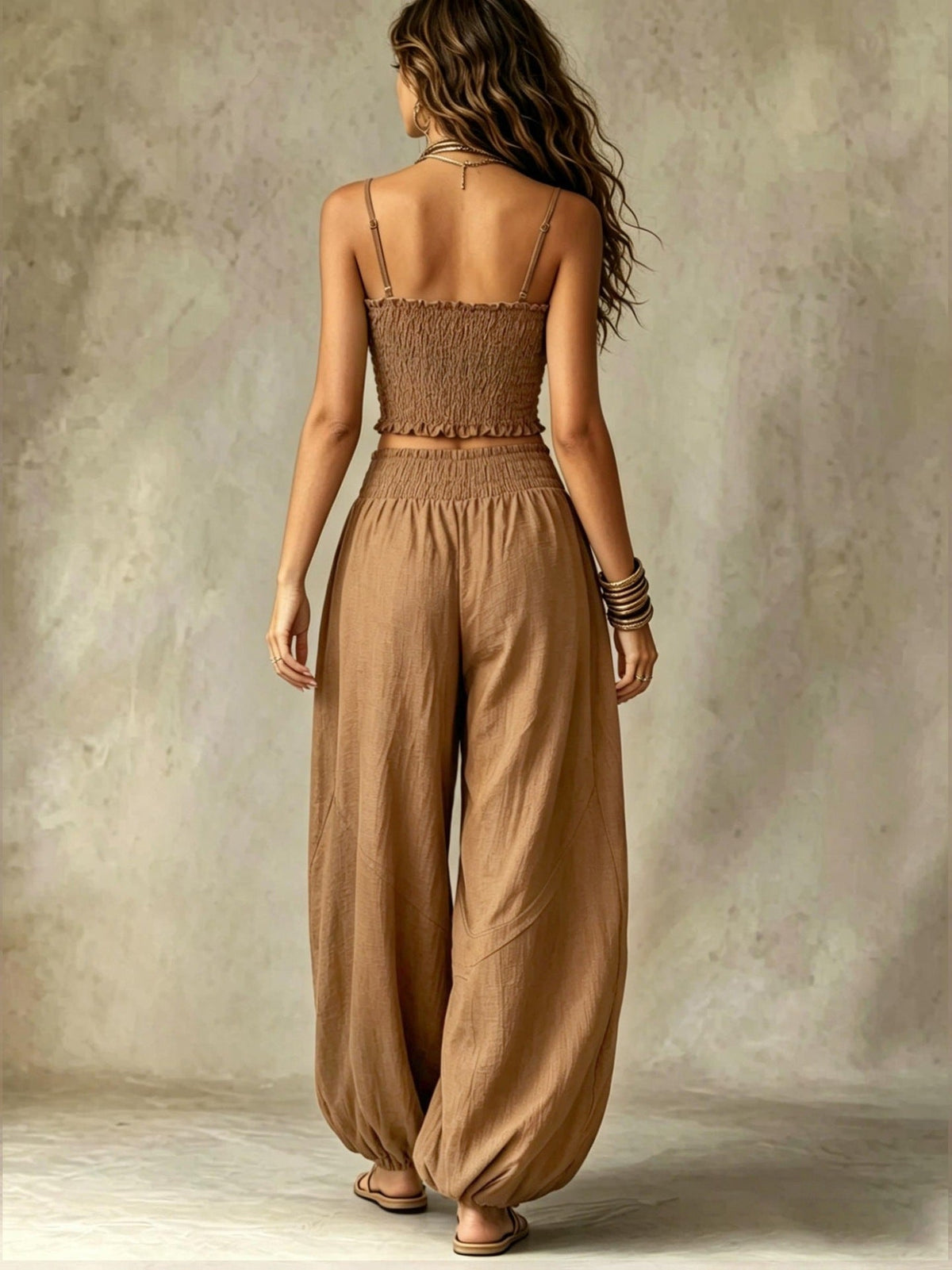 Daisy | Smocked Two-Piece Pants Set