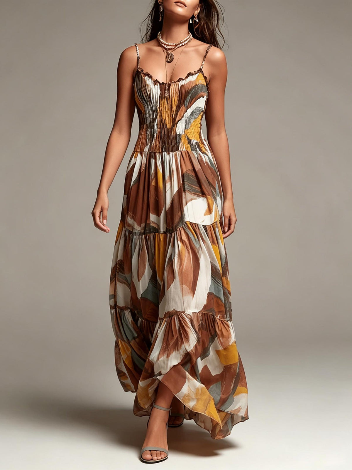 Coco | Smocked Tiered Maxi Dress