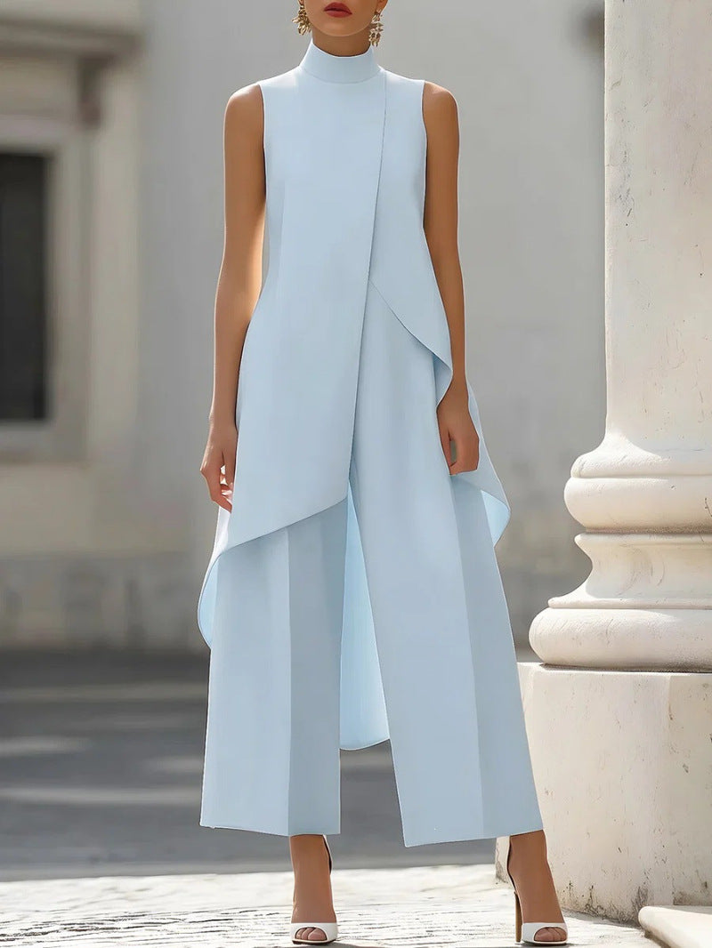 Valentina | Draped Wide-Leg Jumpsuit