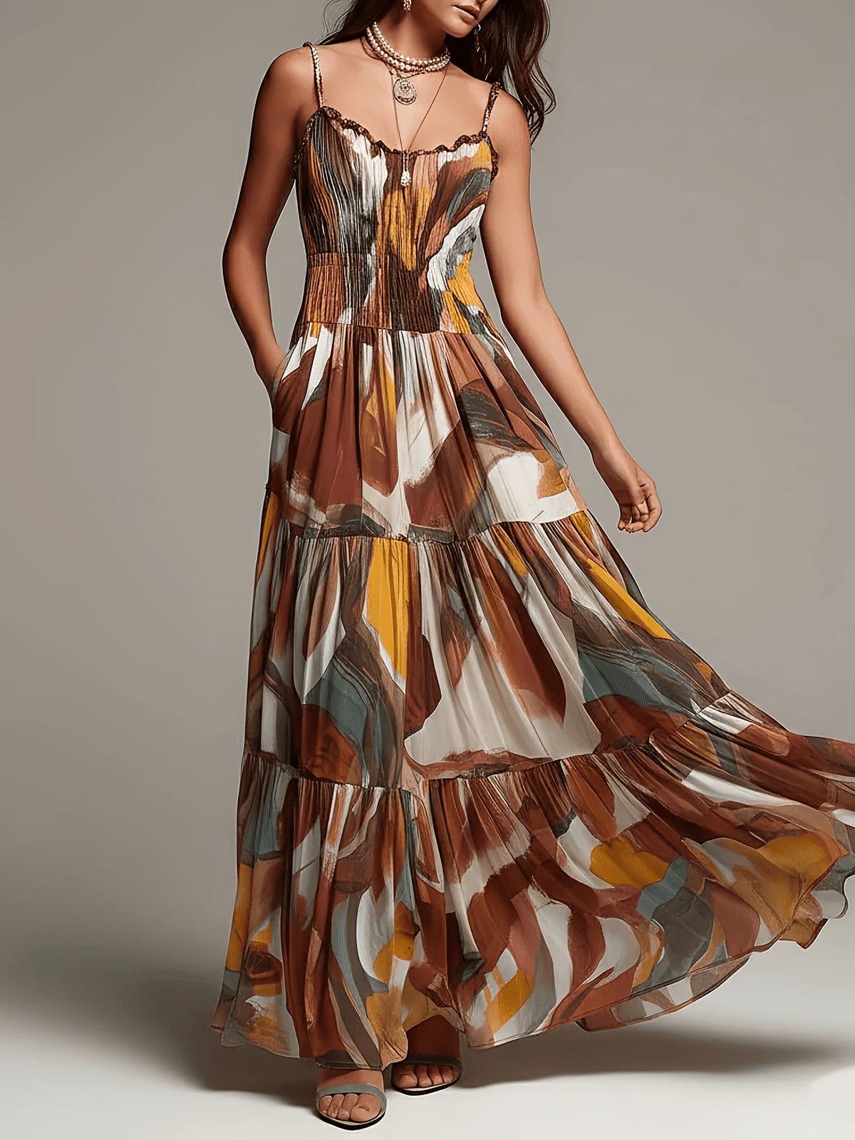 Coco | Smocked Tiered Maxi Dress