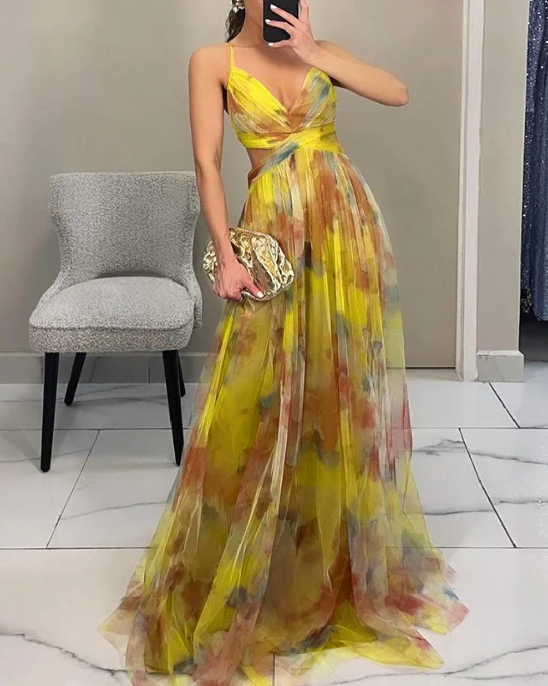 Giselle | Floral Print Maxi Dress
