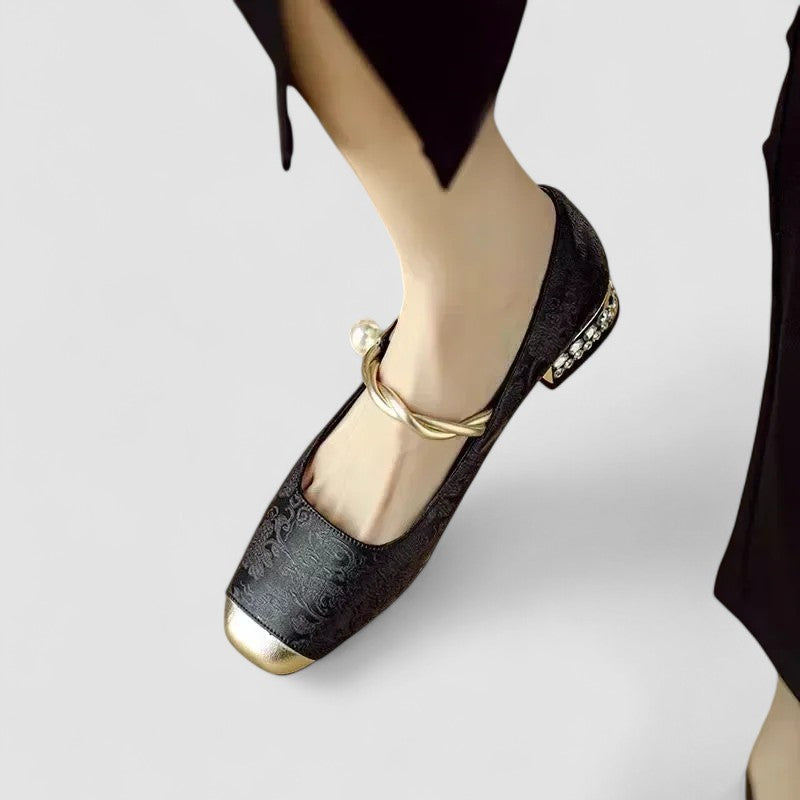 Livia | Embellished Mary Jane Flats