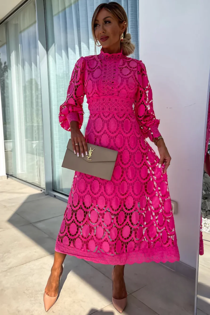 Eloise™ | Elegant Lace Midi Dress