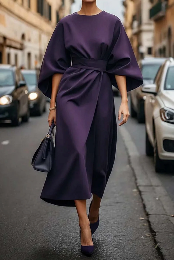 Maya™ | Elegant Balloon Sleeve Dress