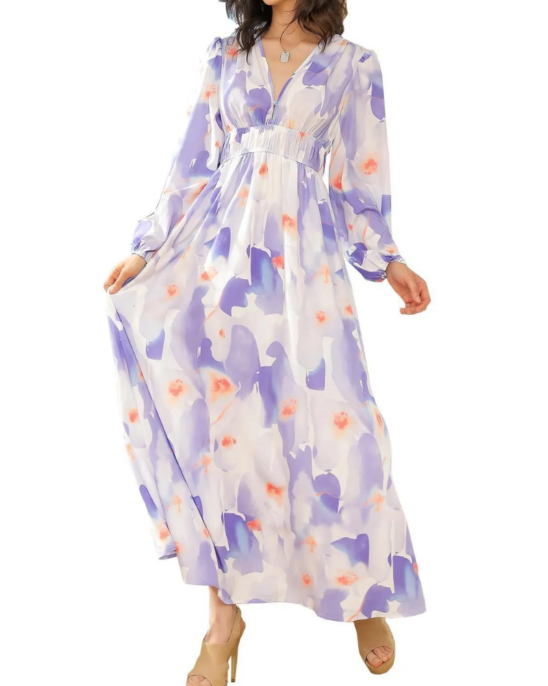 Celine | Feminine Floral Print Dress
