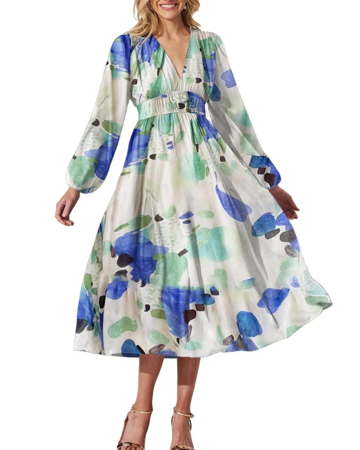 Celine | Feminine Floral Print Dress
