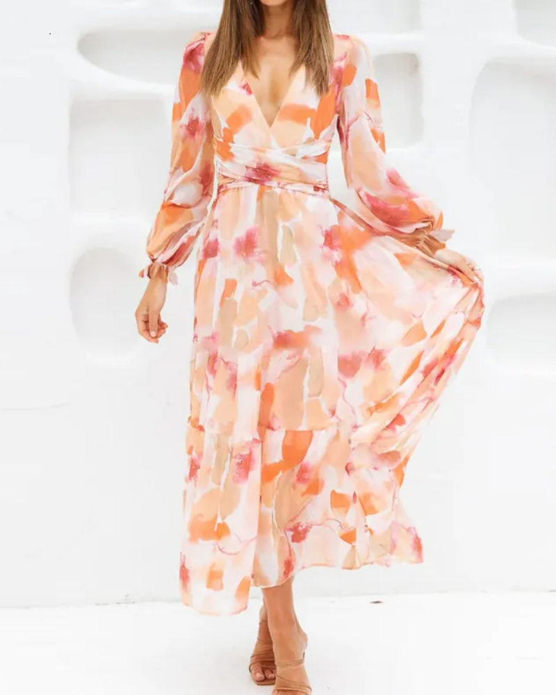 Celine | Feminine Floral Print Dress