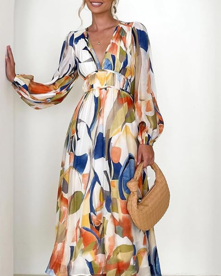 Celine | Feminine Floral Print Dress