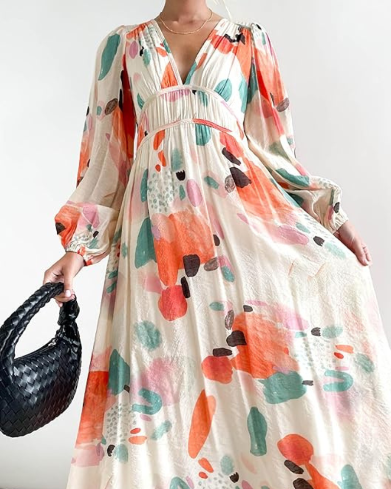 Celine | Feminine Floral Print Dress