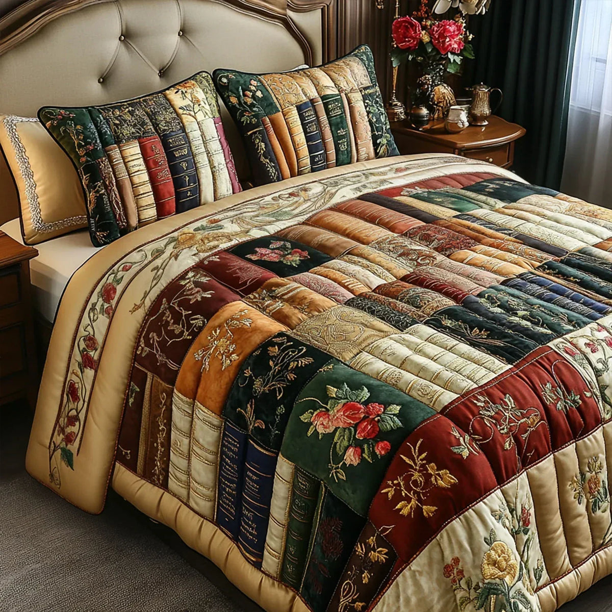 Reader's Retreat | 3-Piece Quilted Bedding Set