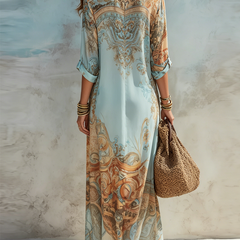 Serena Mediterranean shirt dress