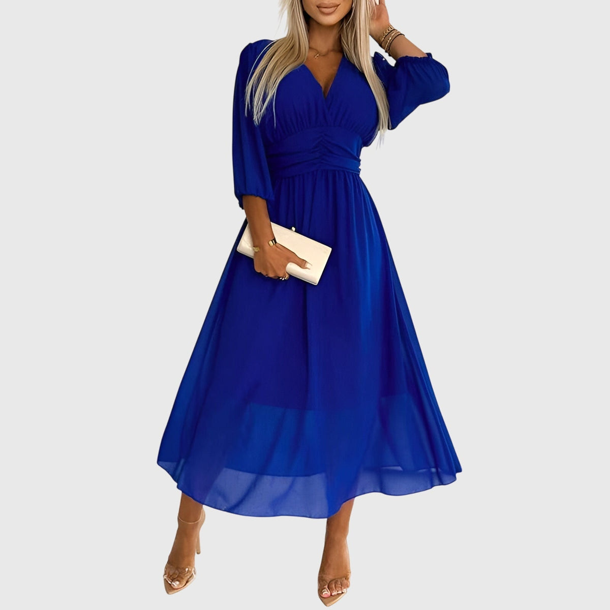 Chloe | Lightweight Silky Chiffon Dress