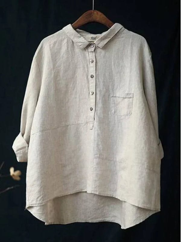 Emma - Elegant Linen Summer Blouse