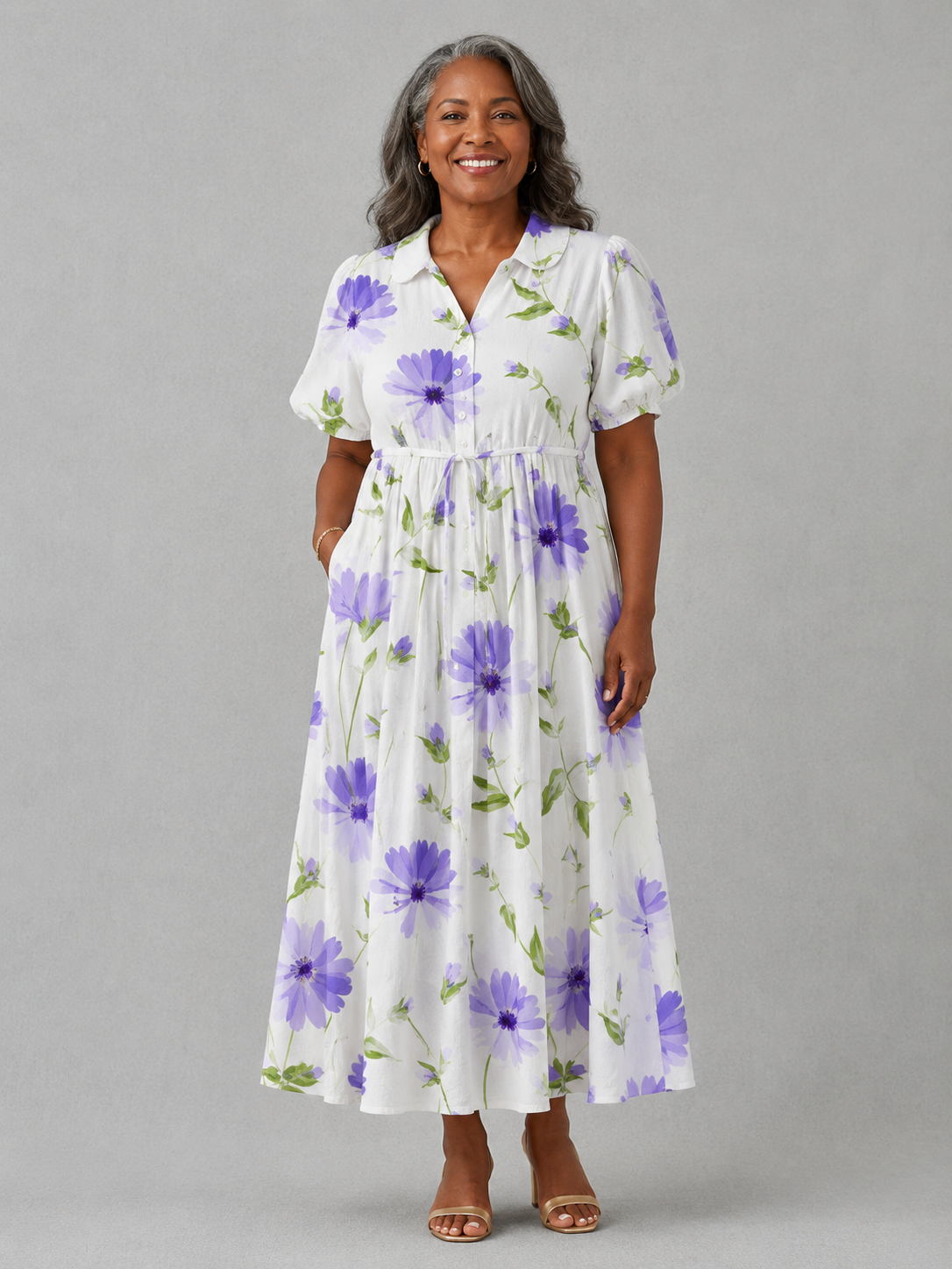 Linda – Graceful Bloom Dress