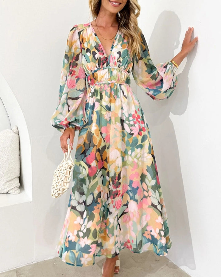 Celine | Feminine Floral Print Dress