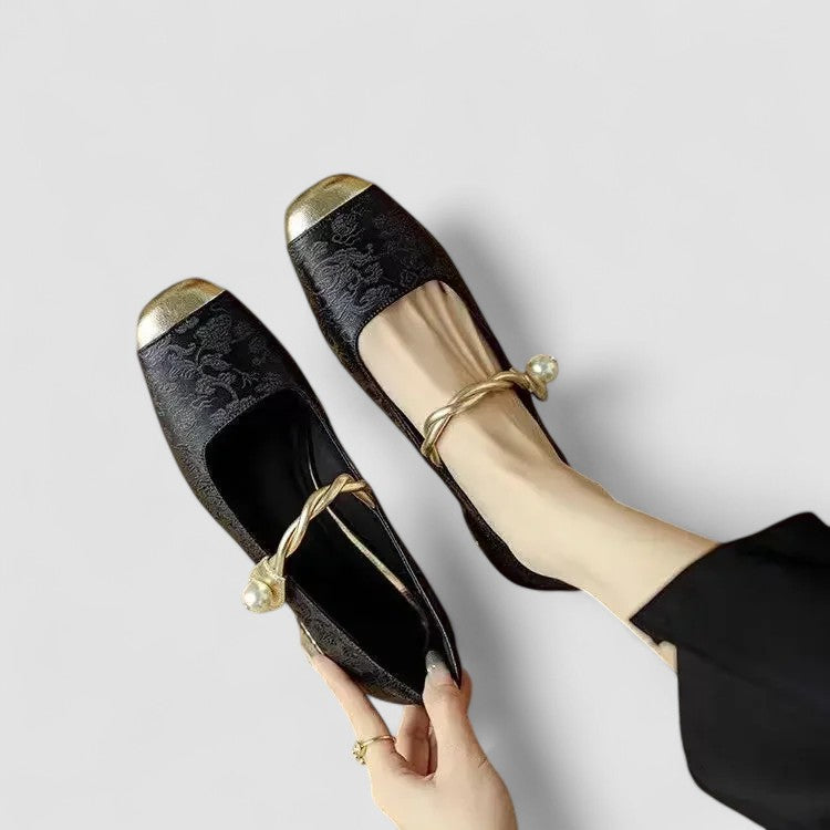 Livia | Embellished Mary Jane Flats