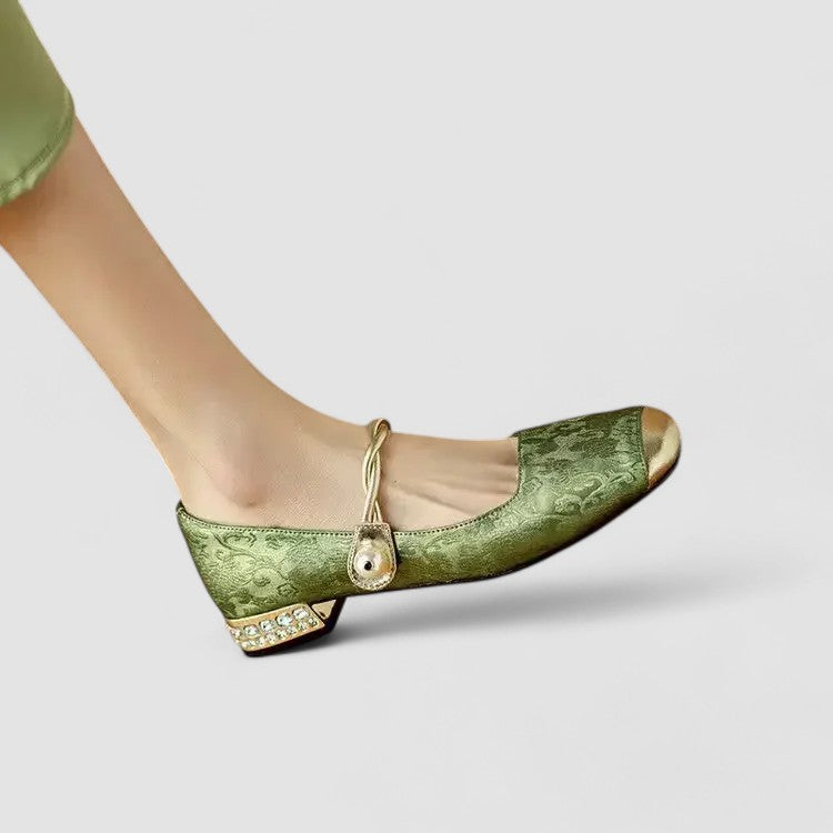 Livia | Embellished Mary Jane Flats