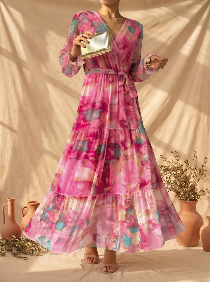 Hazel | Wrap Dress with Floral Print