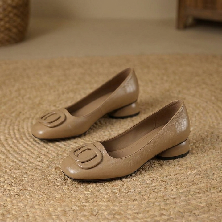 Opium Leather Flats