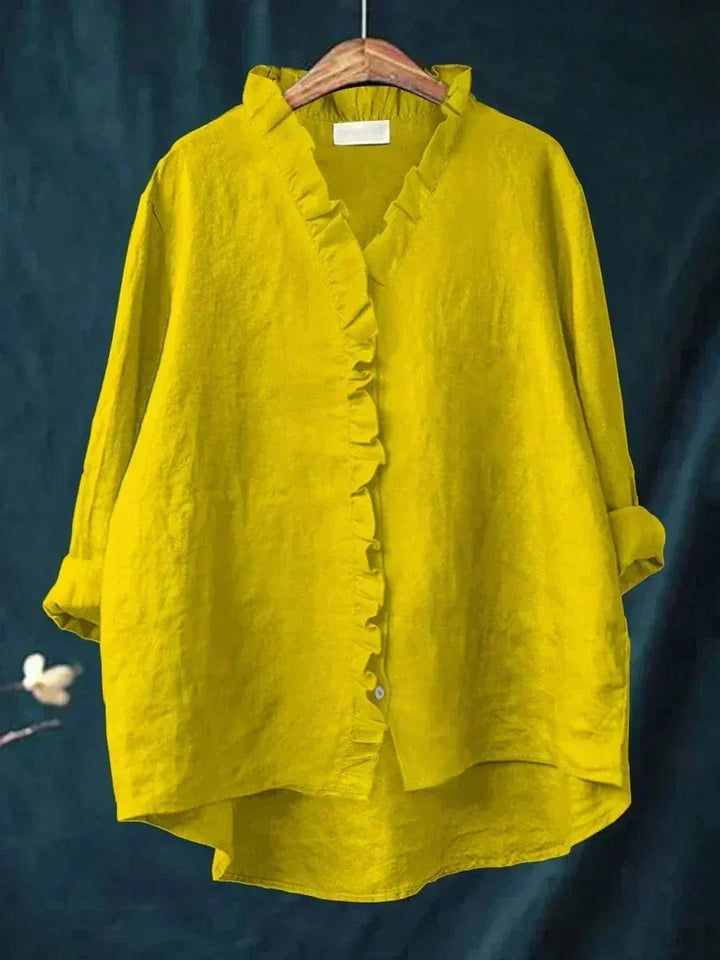 Lani - Elegant Linen Summer Blouse