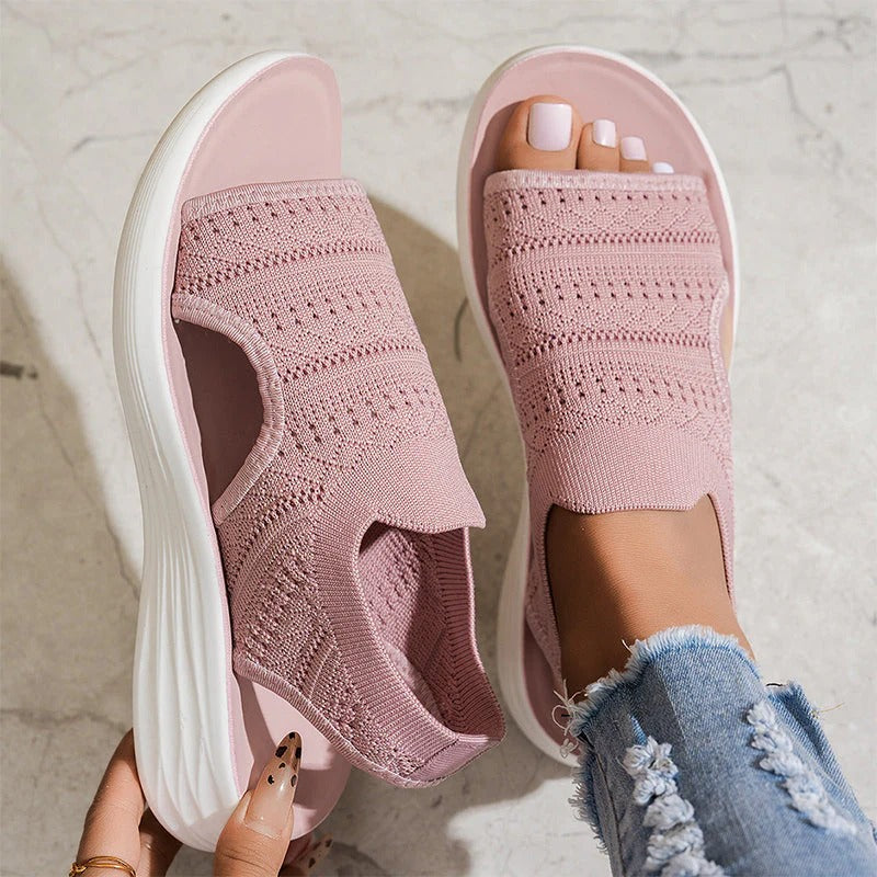 Moara | Open-Toe Mesh Comfort Sandals