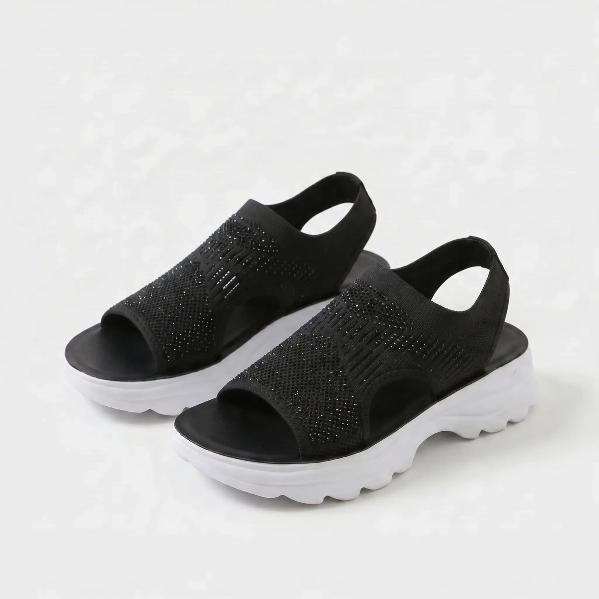 Noelle | Mesh Adjustable Strap Sandals