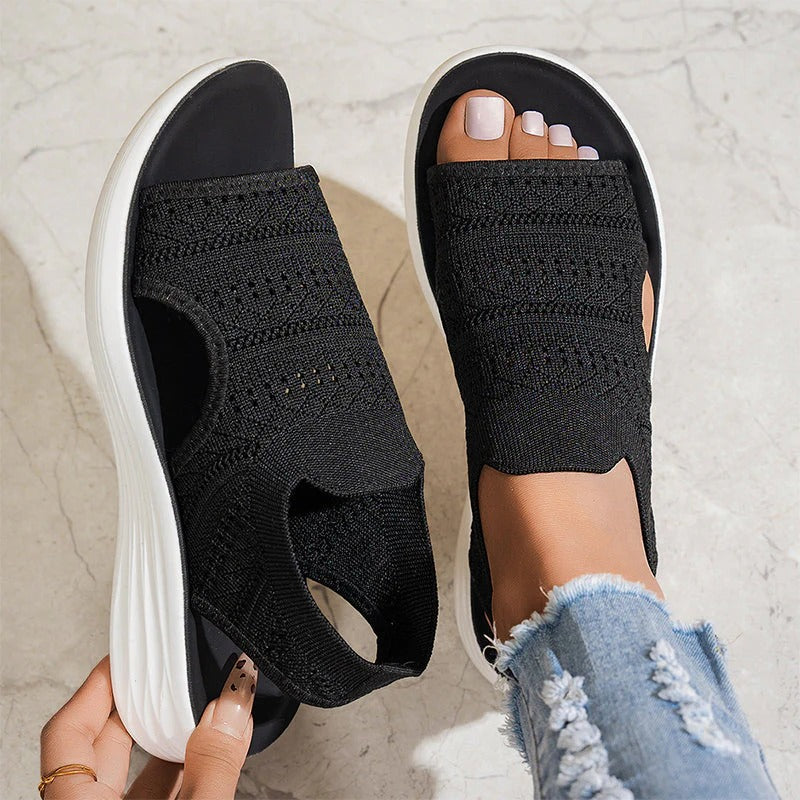 Moara | Open-Toe Mesh Comfort Sandals