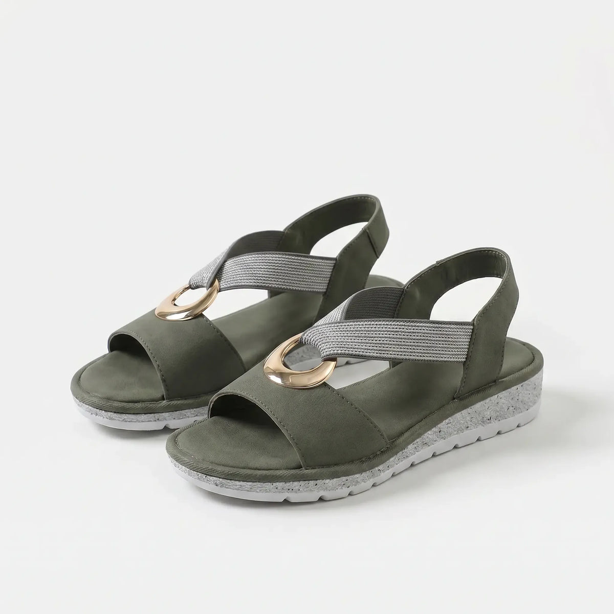 Luna | Braided Cross-Strap Ring Sandals